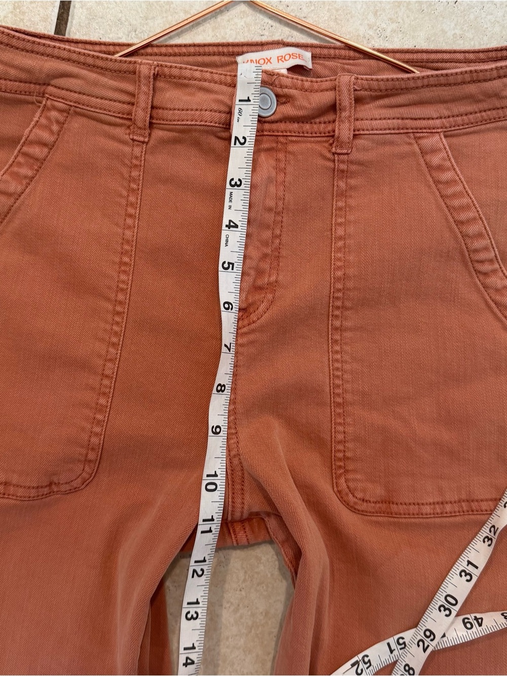 Knox Rose Boot-Cut Jeans in Rust - Picture 7 of 8